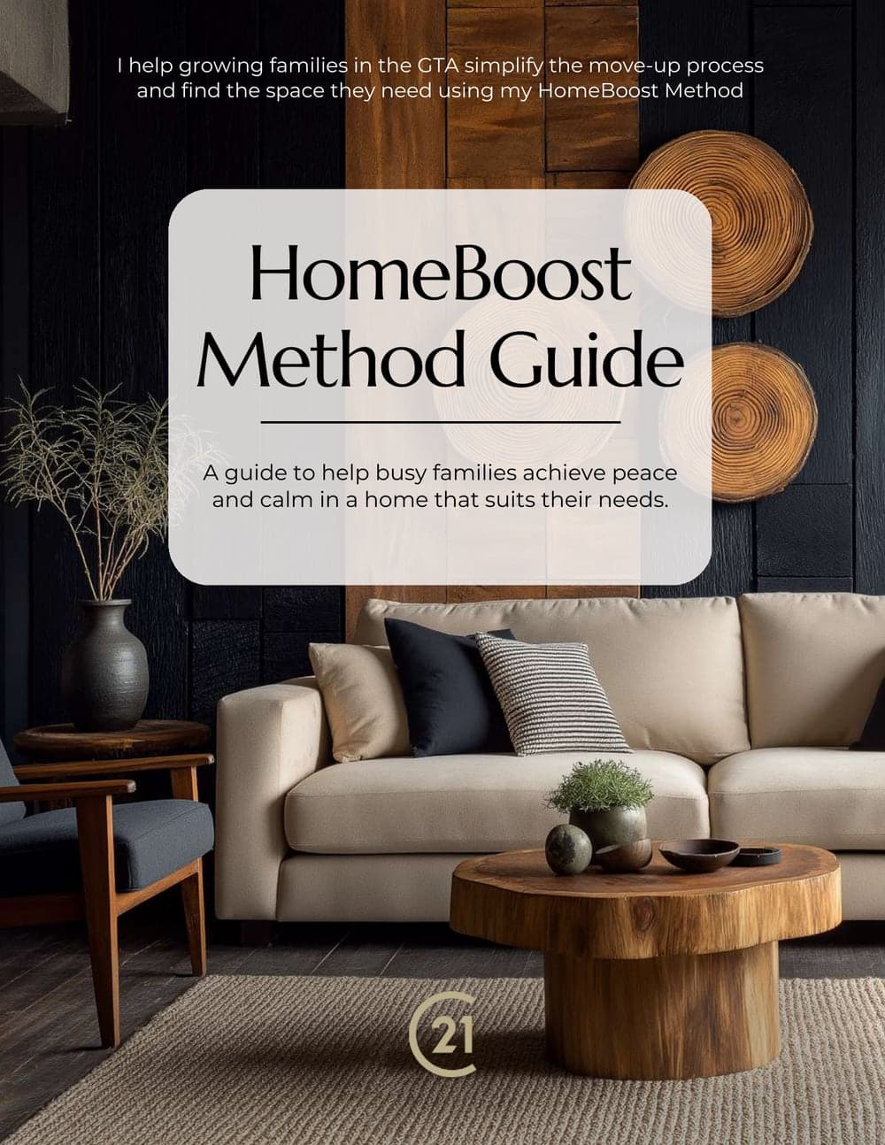 The cover of the HomeBoost Method Guide, a fourteen-page guide for GTA families upsizing their home
