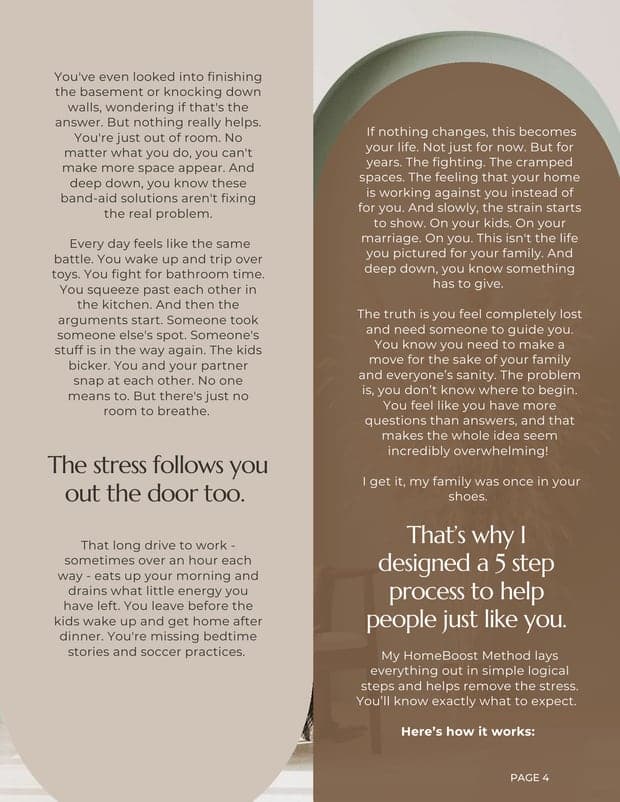 Page 4 of the HomeBoost Method Guide: Why nothing you've tried has worked
